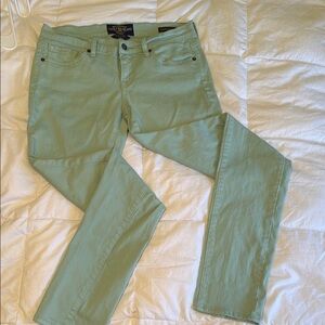 Lucky Brand Mint Green Charlie Skinny jeans size 6/28 (A8)